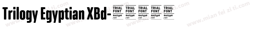 Trilogy Egyptian XBd字体转换